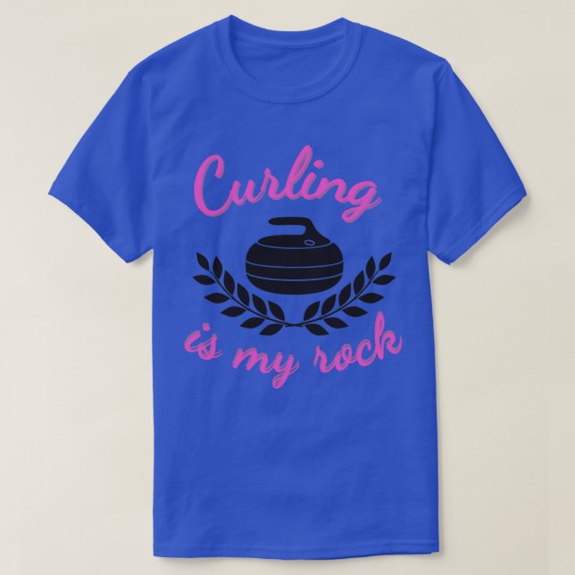Curling ist mein Stein T-Shirt (Design vorne)