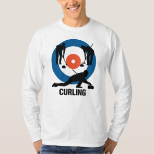 Curling-Langarm-T-Shirt T-Shirt
