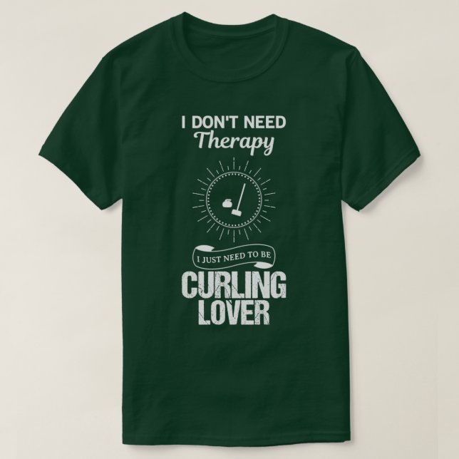Curling Lover Funny Design für Geschenk 3 T-Shirt (Design vorne)