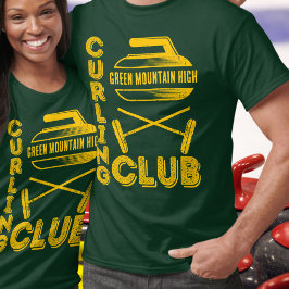 Curling, Name des Schulklub-Teams T-Shirt