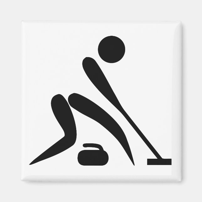 Curling Pictograph Magnet (Vorne)