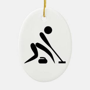 Curling Piktogramm Keramikornament