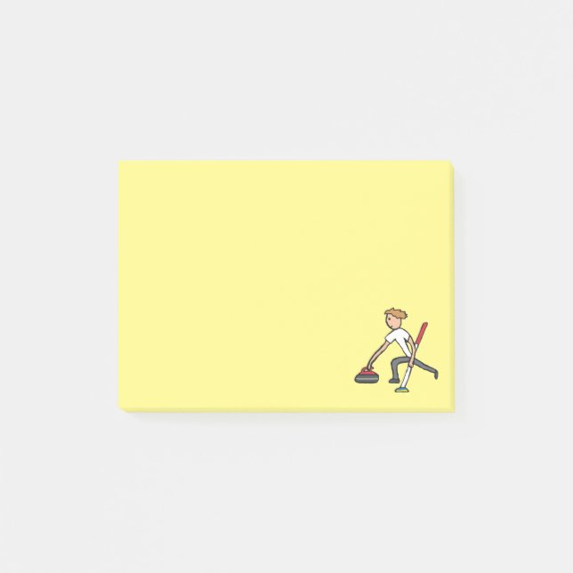 Curling Post-it Klebezettel (Vorderseite)