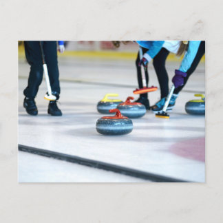 Curling Postkarte