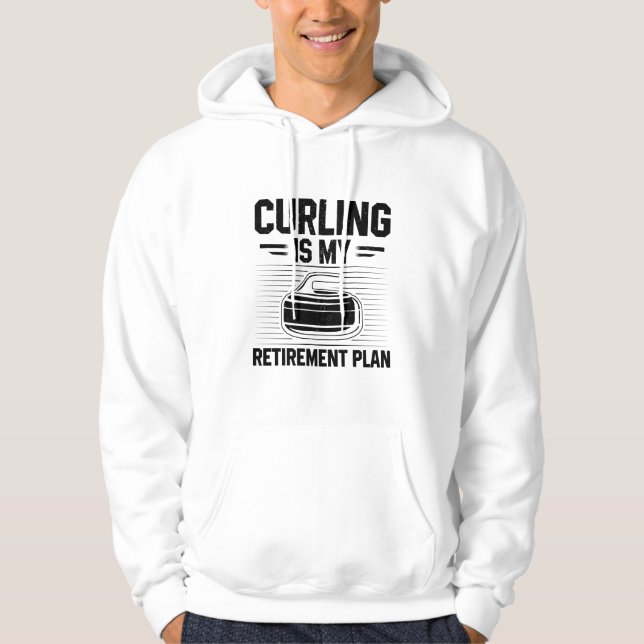 Curling-Redewendungen | Curler Curl Winter Sportge Hoodie (Vorderseite)