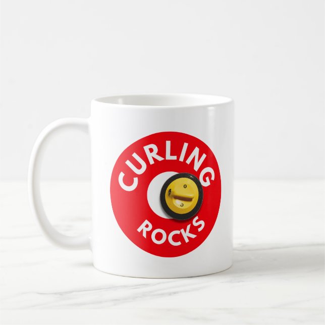 Curling Rocks Kaffeetasse (Links)