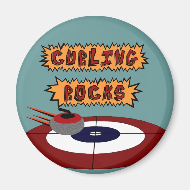 Curling Rocks Magnet (Vorne)