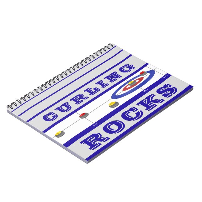 Curling Rocks Notizblock (Linke Seite)