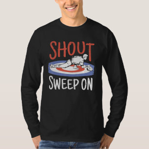 Curling-Schrei und Kehren T-Shirt