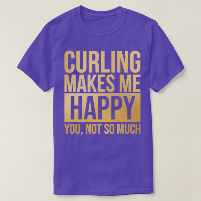 Curling-Spieler 1 T-Shirt (Design vorne)