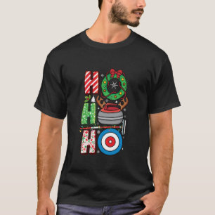 Curling-Spieler Xmas kurbeln Broom curler Weihnach T-Shirt