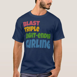 Curling Sport Geschenke Fan Team Geschenk Idee Män T-Shirt