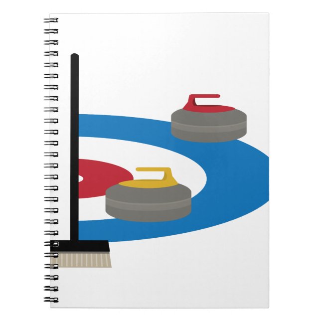 Curling Sport Notizblock (Vorderseite)
