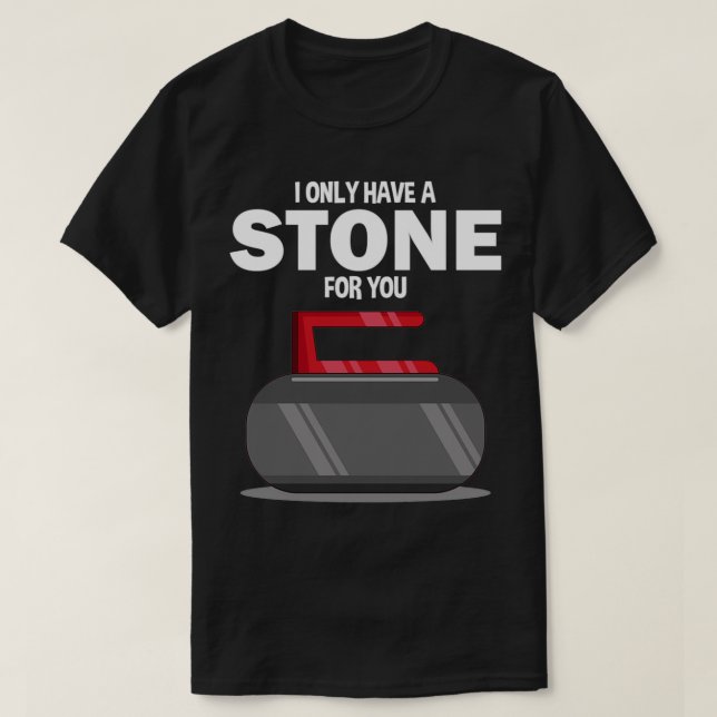 Curling Sports Player Funny, ich habe nur Stone fü T-Shirt (Design vorne)