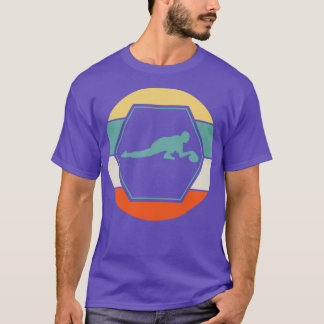 Curling Sports Player Vintag T-Shirt
