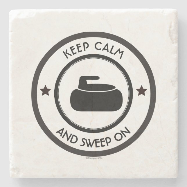 Curling Steinuntersetzer (Vorderseite)