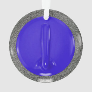 Curling Stone Blue Sports Fun