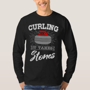 Curling Stone Curler Player Ice Wintersport T-Shirt