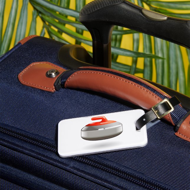 Curling Stone Luggage Tags Gepäckanhänger (Von Creator hochgeladen)