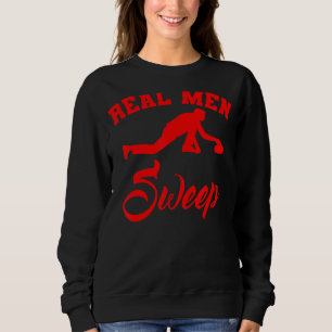 Curling Stone Men Curler Player Ice Wintersport Sweatshirt