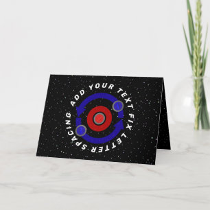 Curling Stone rollt wie die Erdumlaufbahn Karte