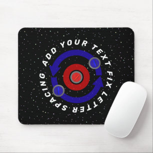 Curling Stone rollt wie die Erdumlaufbahn Mousepad