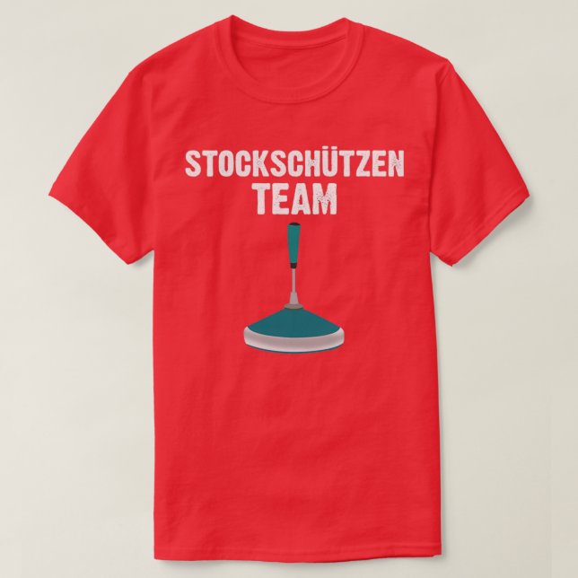 Curling Team Association-Geschenk T-Shirt (Design vorne)