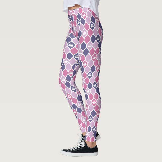 Curling Tile Leggings - Rosa/Lila (Links)