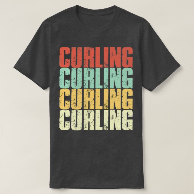 Curling-Vinatge T-Shirt (Design vorne)