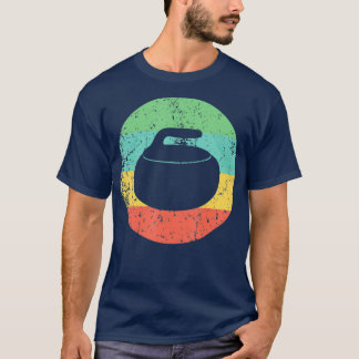 Curling Vintager Retro-Curling-Stein T-Shirt