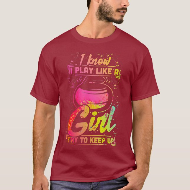 Curling Women Gift Stone Iron Team spielen wie ein T-Shirt (Vorderseite)