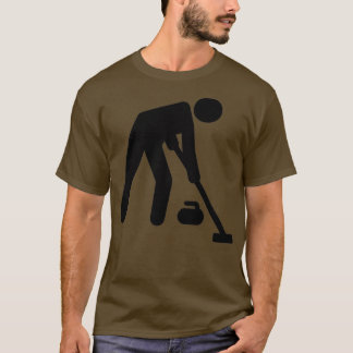 Curlingsportspieler T-Shirt