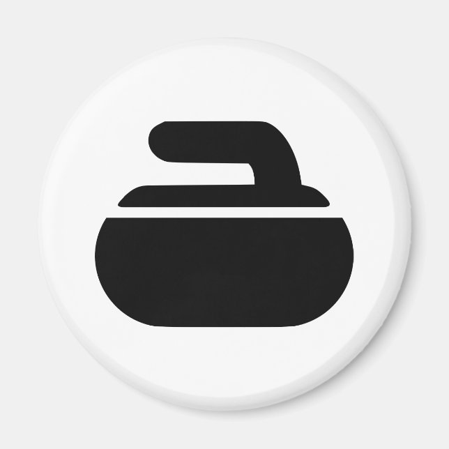 Curlingsteinsymbol Magnet (Vorne)