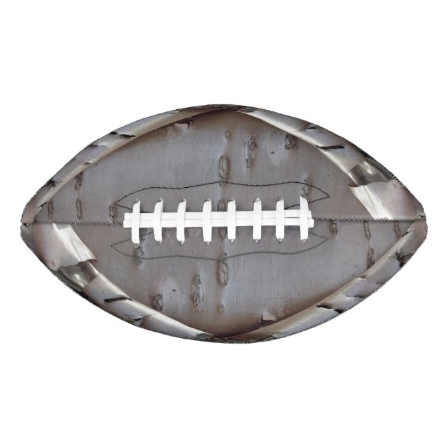 Curly Birch Bark Tree Rustic Football (Vorderseite)