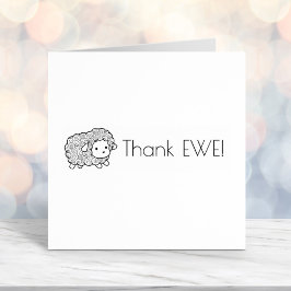 Curly Coat Little Sheep Danke Ewe (Sie) Permastempel