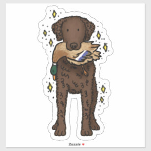 Curly Coated Retriever Autoaufkleber Aufkleber