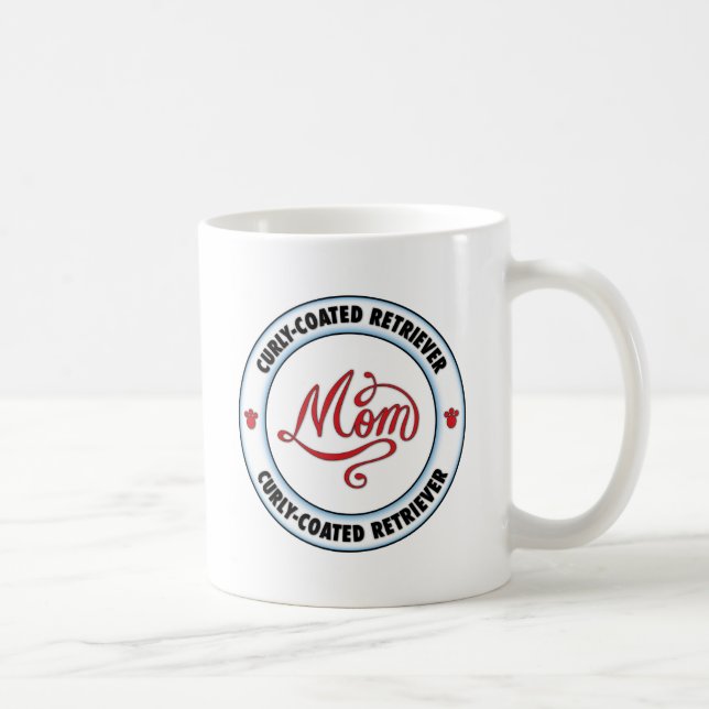 CURLY-COATED RETRIEVER-Mamma Kaffeetasse (Rechts)