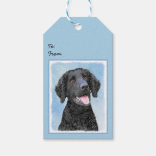 Curly Coated Retriever Painting - Original Dog Art Geschenkanhänger