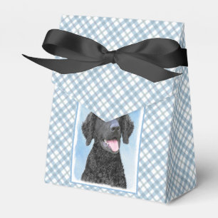 Curly Coated Retriever Painting - Original Dog Art Geschenkschachtel