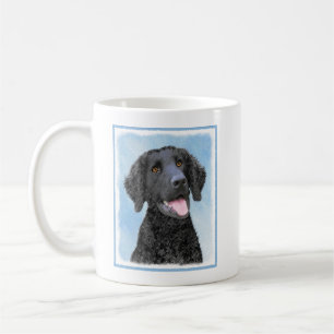 Curly Coated Retriever Painting - Original Dog Art Kaffeetasse