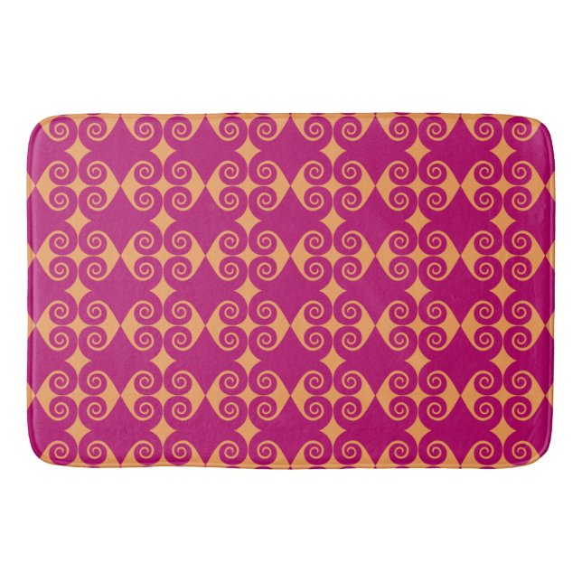 Curly Diamond Pattern Badematte (Vorderseite)