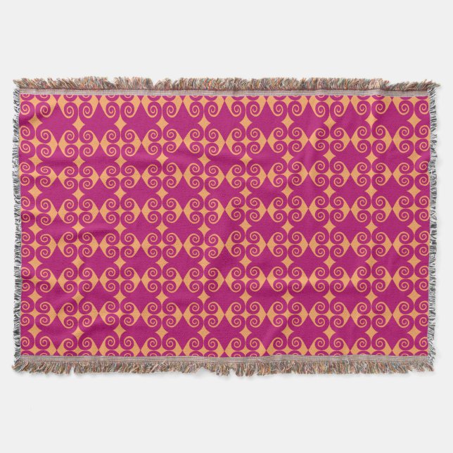 Curly Diamond Pattern Decke (Vorderseite)