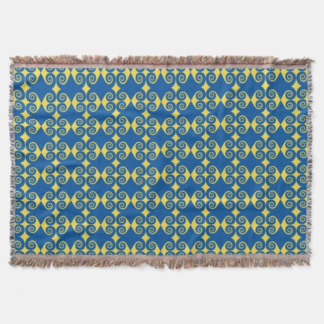 Curly Diamond Pattern Decke (Vorderseite)