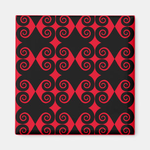 Curly Diamond Pattern Magnet