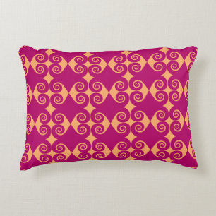 Curly Diamond Pattern Zierkissen
