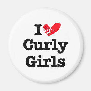Curly Girls Liebe Magnet