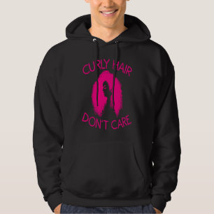 Curly Hair kümmert sich nicht um Frauen Cool Afro Hoodie