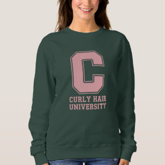 "Curly Hair University" Custom College Sweatshirt