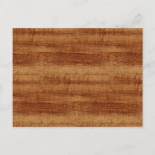 Curly Koa Acacia Holz Grain Look Postkarte