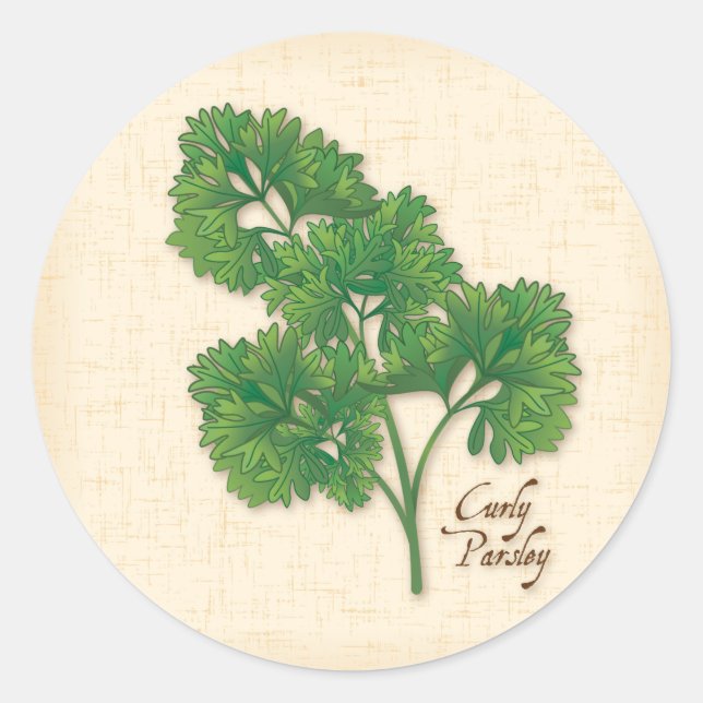 Curly Parsley Sticker (Vorderseite)